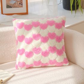 Heart Cute Decorative Valentines Throw Pillow Covers 18x18 Inch, Soft Square Cushion Case,Home Decor For Living Room Couch Bed Sofa, Set Of 2 Pack (Option: XY5089018)