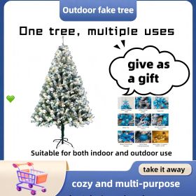 One Type Of 2.1m Artificial Christmas Decorative Tree With Multiple Accessory Packs. Optional Colors. Pink, Red, Gold, Blue. On Off-season Promotion (Color: Blue)